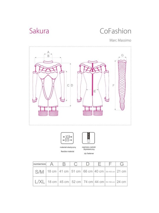 LIVCO CORSETTI FASHION SAKURA CF 90357 MONO GUANTES LARGOS LIGUEROS NEGRO S M