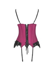 LIVCO CORSETTI FASHION AGRAFENA CF 90436 CORSET TANGA BURDEOS S M