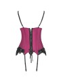 LIVCO CORSETTI FASHION AGRAFENA CF 90436 CORSET TANGA BURDEOS L XL