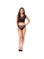 LIVCO CORSETTI FASHION ELIN LC 20212 SUJETADOR PANTIES NEGRO S M