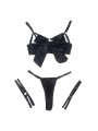 SUBBLIME 955199 SET SUJETADOR CON LAZO NEGRO AJUSTABLE S M