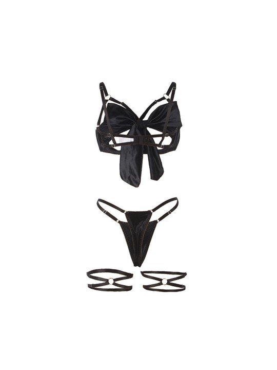 SUBBLIME 955199 SET SUJETADOR CON LAZO NEGRO AJUSTABLE S M