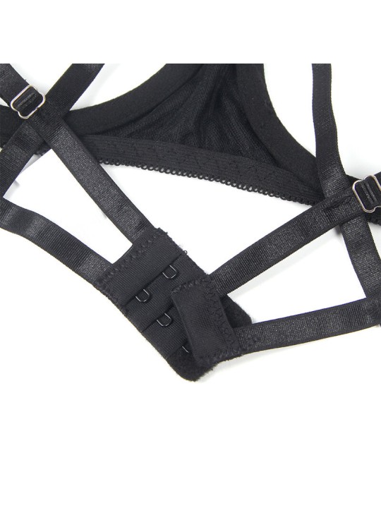 SUBBLIME 955199 SET SUJETADOR CON LAZO NEGRO AJUSTABLE S M