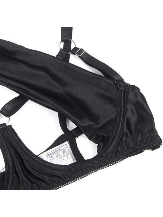 SUBBLIME 955199 SET SUJETADOR CON LAZO NEGRO AJUSTABLE S M