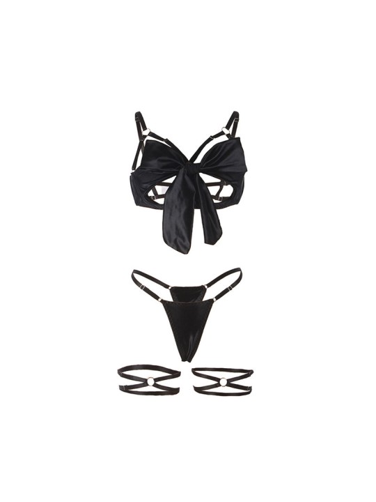 SUBBLIME 955205 SET SUJETADOR CON LAZO NEGRO AJUSTABLE L XL