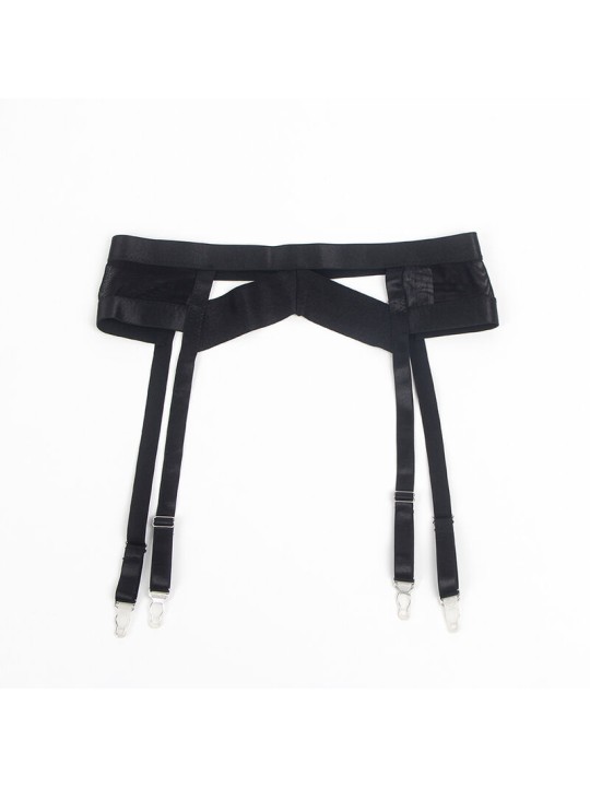 SUBBLIME 955243 SET SUJETADOR CON LIGUERO BONDAGE NEGRO L XL