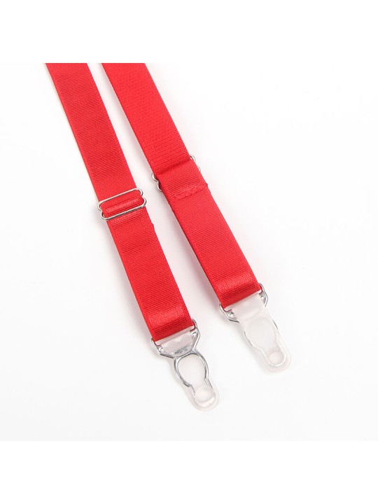 SUBBLIME 955250 SET SUJETADOR CON LIGUERO BONDAGE ROJO S M