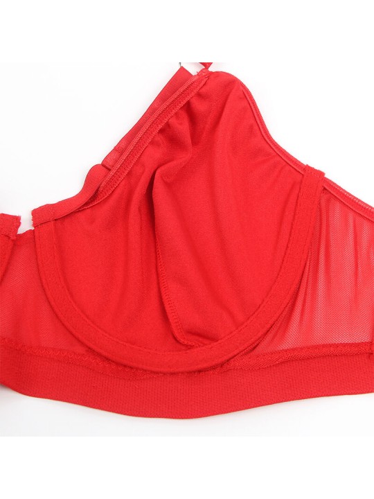 SUBBLIME 955250 SET SUJETADOR CON LIGUERO BONDAGE ROJO S M