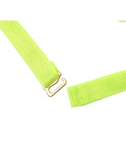 SUBBLIME 955274 SET SUJETADOR CON COLLAR Y DETALLES PARA PIERNAS VERDE FLUORESCENTE S M