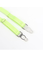 SUBBLIME 955311 SET SUJETADOR CON ENCAJE Y LIGUEROS VERDE Y AZUL S M