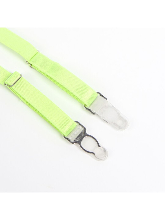 SUBBLIME 955328 SET SUJETADOR CON ENCAJE Y LIGUEROS VERDE Y AZUL L XL