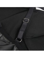 SUBBLIME 955380 VESTIDO CON TIRANTES DE CUERO NEGRO L XL