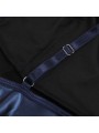 SUBBLIME 955410 VESTIDO CON TIRANTES DE CUERO AZUL S M