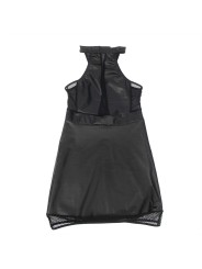 SUBBLIME 955472 VESTIDO CUELLO HALTER CON TRANSPARENCIAS NEGRO S M