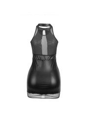 SUBBLIME 955489 VESTIDO CUELLO HALTER CON TRANSPARENCIAS NEGRO L XL