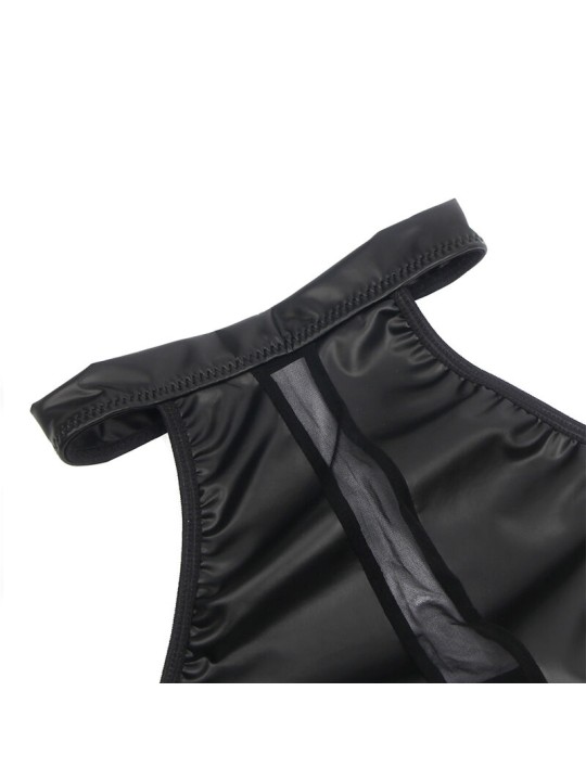 SUBBLIME 955489 VESTIDO CUELLO HALTER CON TRANSPARENCIAS NEGRO L XL