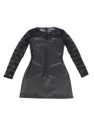 SUBBLIME 955595 VESTIDO DE MANGA LARGA CON ENCAJE NEGRO S M