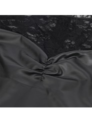 SUBBLIME 955595 VESTIDO DE MANGA LARGA CON ENCAJE NEGRO S M