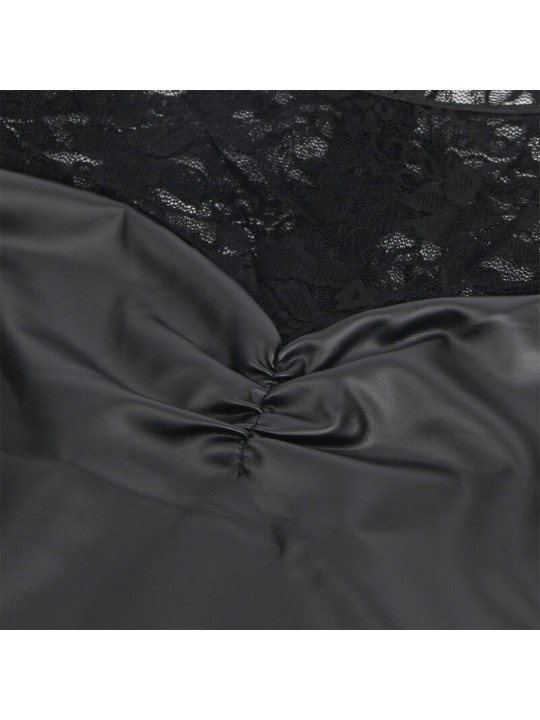 SUBBLIME 955595 VESTIDO DE MANGA LARGA CON ENCAJE NEGRO S M