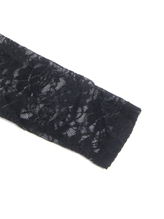 SUBBLIME 955601 VESTIDO DE MANGA LARGA CON ENCAJE NEGRO L XL