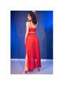 CHILIROSE CR 4850 SET TOP ROJO Y LEGGINS CON COMPLEMENTOS DORADOS S