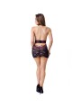 LIVCO CORSETTI FASHION LEISA LC 20201 CAMISETA TANGA CON ENCAJE NEGRO S M