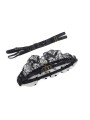 SUBBLIME 957483 CONJUNTO SUJETADOR Y LIGA DE ENCAJE NEGRO S M