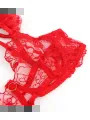 SUBBLIME 957506 CONJUNTO SUJETADOR Y LIGA DE ENCAJE ROJO S M