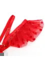 SUBBLIME 957506 CONJUNTO SUJETADOR Y LIGA DE ENCAJE ROJO S M