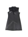 SUBBLIME 957544 VESTIDO DE CUERO CON CUELLO DE ENCAJE NEGRO S M