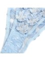 SUBBLIME 957629 CONJUNTO SUJETADOR Y PANTIES CON BORDADOS DE FLORES CELESTE S M