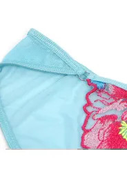 SUBBLIME 957643 CONJUNTO SUJETADOR Y LIGUERO CON BORDADOS DE FLORES ROSAS S M