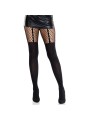 LEG AVENUE MALLAS EFECTO LIGUERO CON DETALLE DE ENCAJE NEGRO