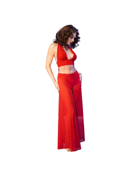 CHILIROSE CR 4857 SET TOP Y PANTALONES ROJO TALLA S