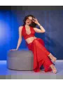 CHILIROSE CR 4857 SET TOP Y PANTALONES ROJO TALLA S