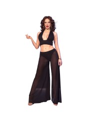 CHILIROSE CR 4857 SET TOP Y PANTALONES NEGRO TALLA S