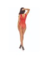 PASSION BS109 BOSYSTOCKING MARIPOSA ROJO