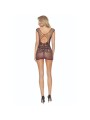 PASSION BS111 BODYSTOCKING ENCAJE NEGRO