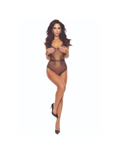 PASSION BS115 BODYSTOCKING REJILLA NEGRO
