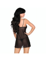 LIVCO CORSETTI FASHION LUISE 1710 BABYDOLL TANGA NEGRO S