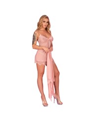 LIVCO CORSETTI FASHION HYEONA 1710 BABYDOLL TANGA ROSA S