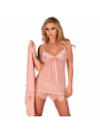 LIVCO CORSETTI FASHION HYEONA 1710 BABYDOLL TANGA ROSA S