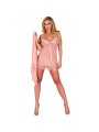LIVCO CORSETTI FASHION HYEONA 1710 BABYDOLL TANGA ROSA S