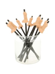 DIABLO PICANTE BOLSA 10 PAJITAS PENE NATURAL