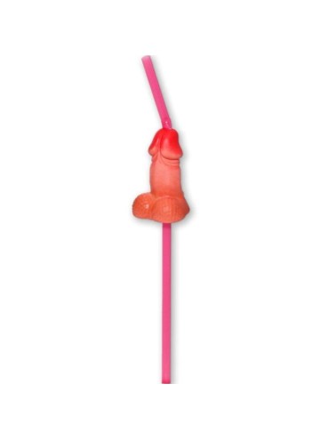 DIABLO PICANTE BOLSA 5 PAJITAS PENE GRANDE NATURAL