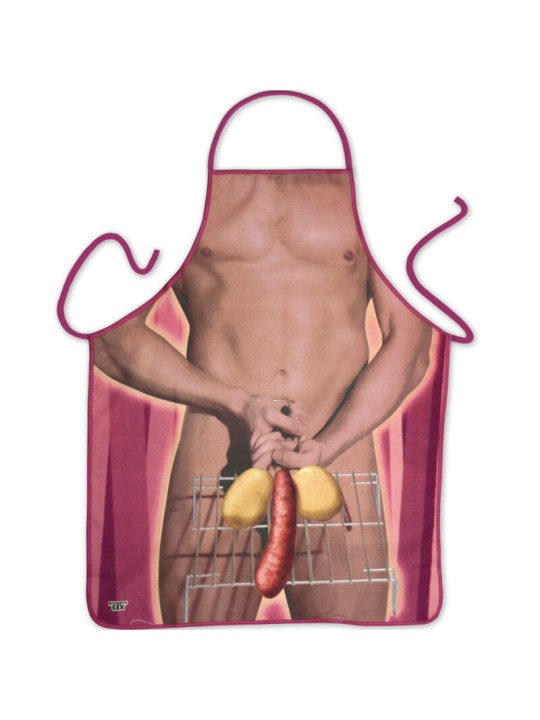 DIABLO PICANTE DELANTAL BUTIFARRA HOMBRE