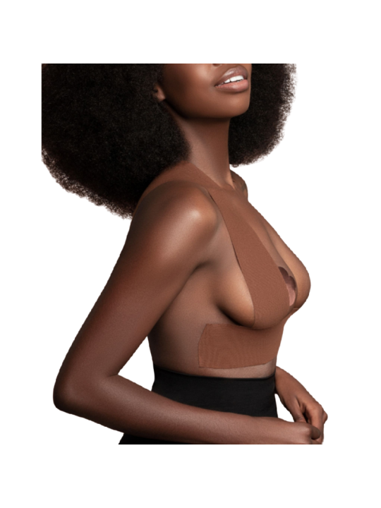 BYE BRA BODY CINTA 5 M X 65 CM 3 PARES DE PEZONERAS MARRON