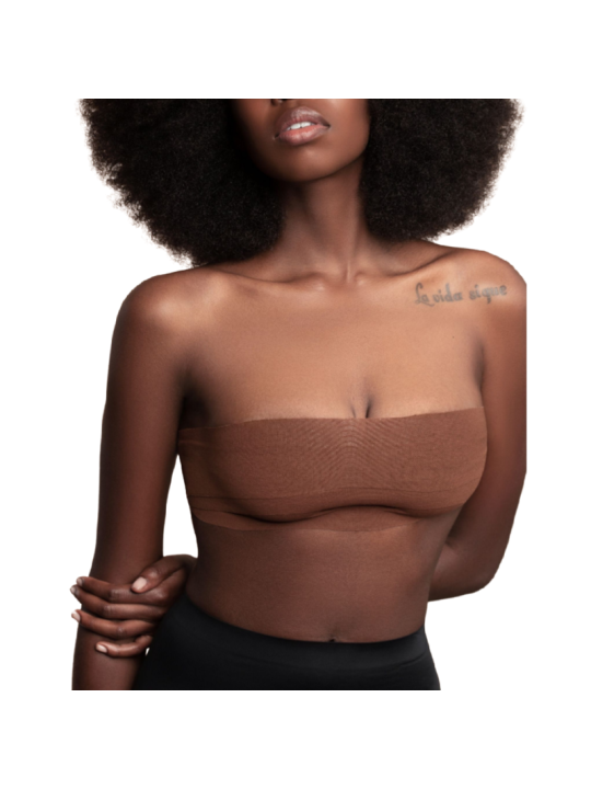 BYE BRA BODY CINTA 5 M X 65 CM 3 PARES DE PEZONERAS MARRON