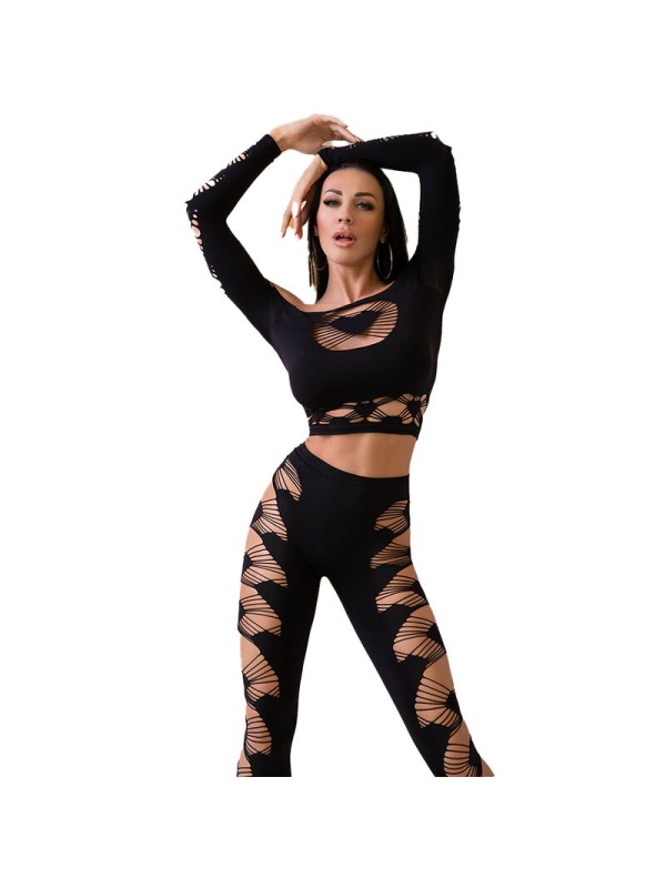 CHILIROSE CR 4436 TOP LEGGINS NEGRO S L