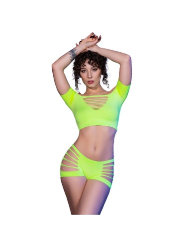 CHILIROSE CR 4433 TOP SHORTS VERDE S M